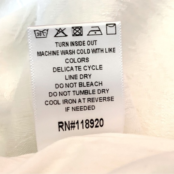 NEW LUCY PARIS Creamy White Wide Leg Textured Pants Size Large 12/14 - Picture 10 of 12